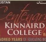 Kinnaird College Lahore Inter 1st Year Admission 2018, Merit List