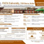 FATA University Admission 2020 in BS & BBA Programs