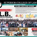 Superior College of Law Lahore Admission 2024 in LLB 5 Years Program