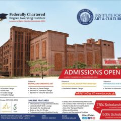 Institute For Art and Culture IAC Lahore Admission 2022, Scholarships