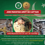Join Pak Army 2022 as ICTO Through Direct Short Service Commission