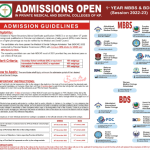 Admission 2022 Guide for Private Medical & Dental Colleges of Khyber Pakhtunkhwa